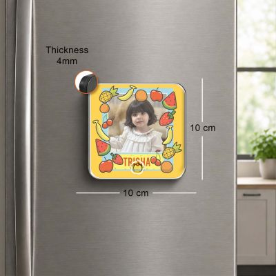 Perosnalized Fruits Theme Musical Fridge Magnet for Kids Gift for Music Lover Birthday Gift for Daughter & Son